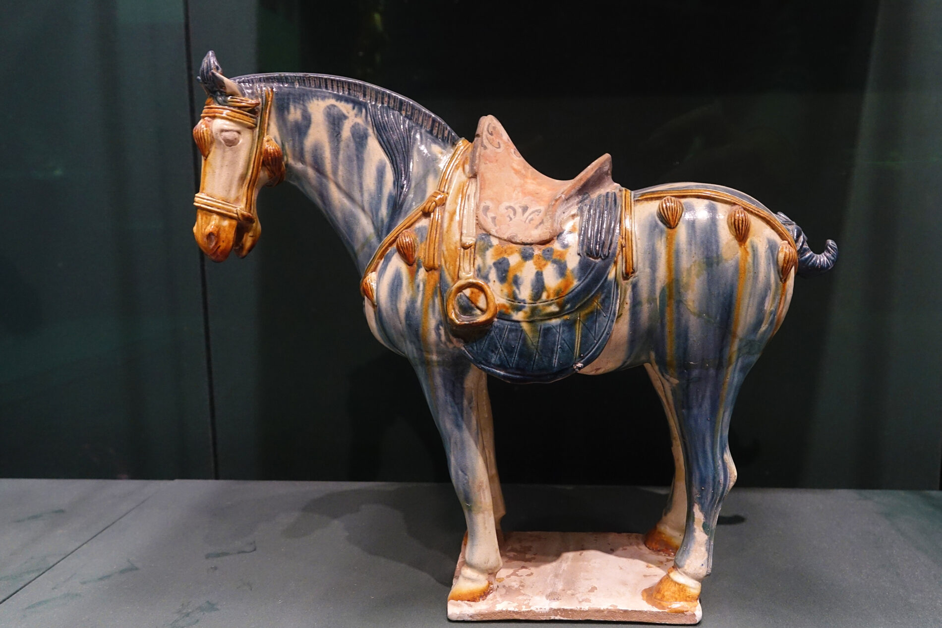 Ceramic horse from the Tang Dynasty at the Asian Art Museum San Francisco.