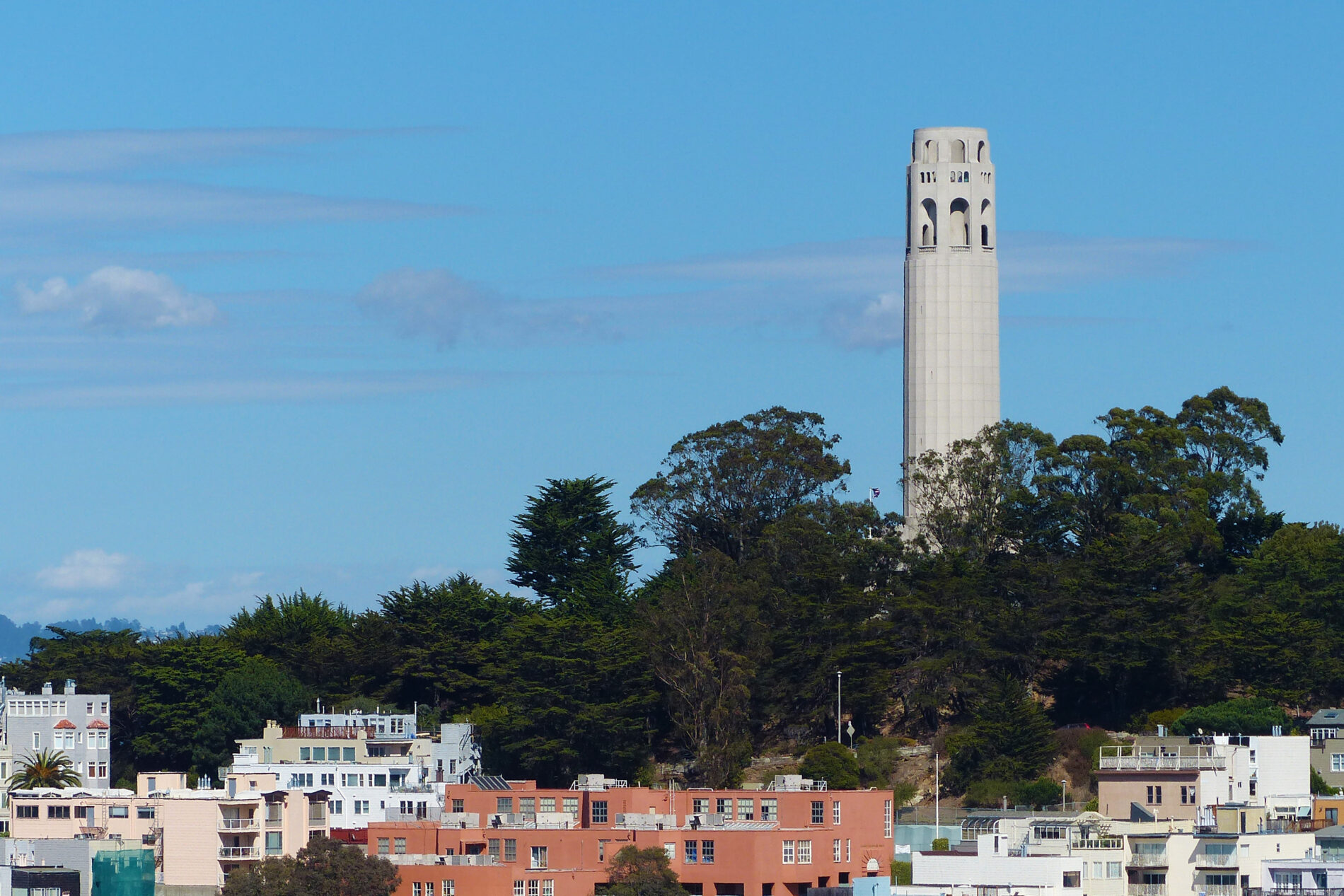 Coit Tower on Telegraph Hill in San Francisco.