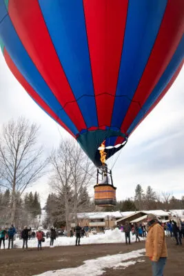 Winthrop Balloon Festival in Washington is one of the best things to do in winter.