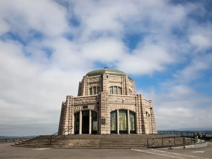 The Columbia Gorge Vista House is one of the premiere attractions not far off of Interstate I-5 in Oregon.
