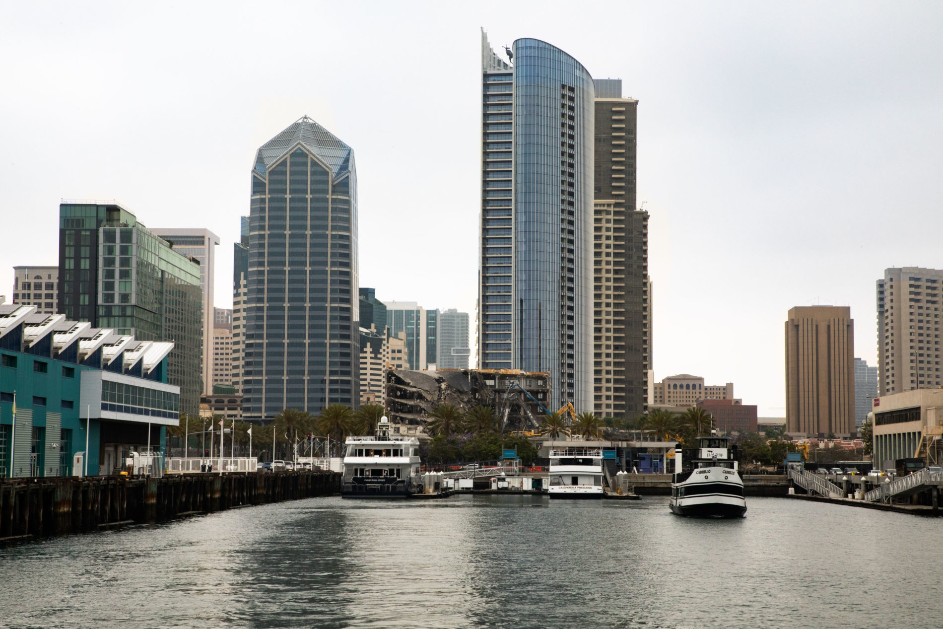 A view of San Diego from the water. San Diego is a must stop on the I-5 road trip.