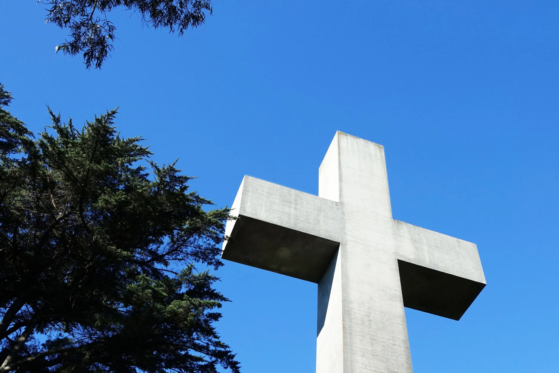 Top of the 103-foot cross at the top of Mt Davidson in San Francisco.