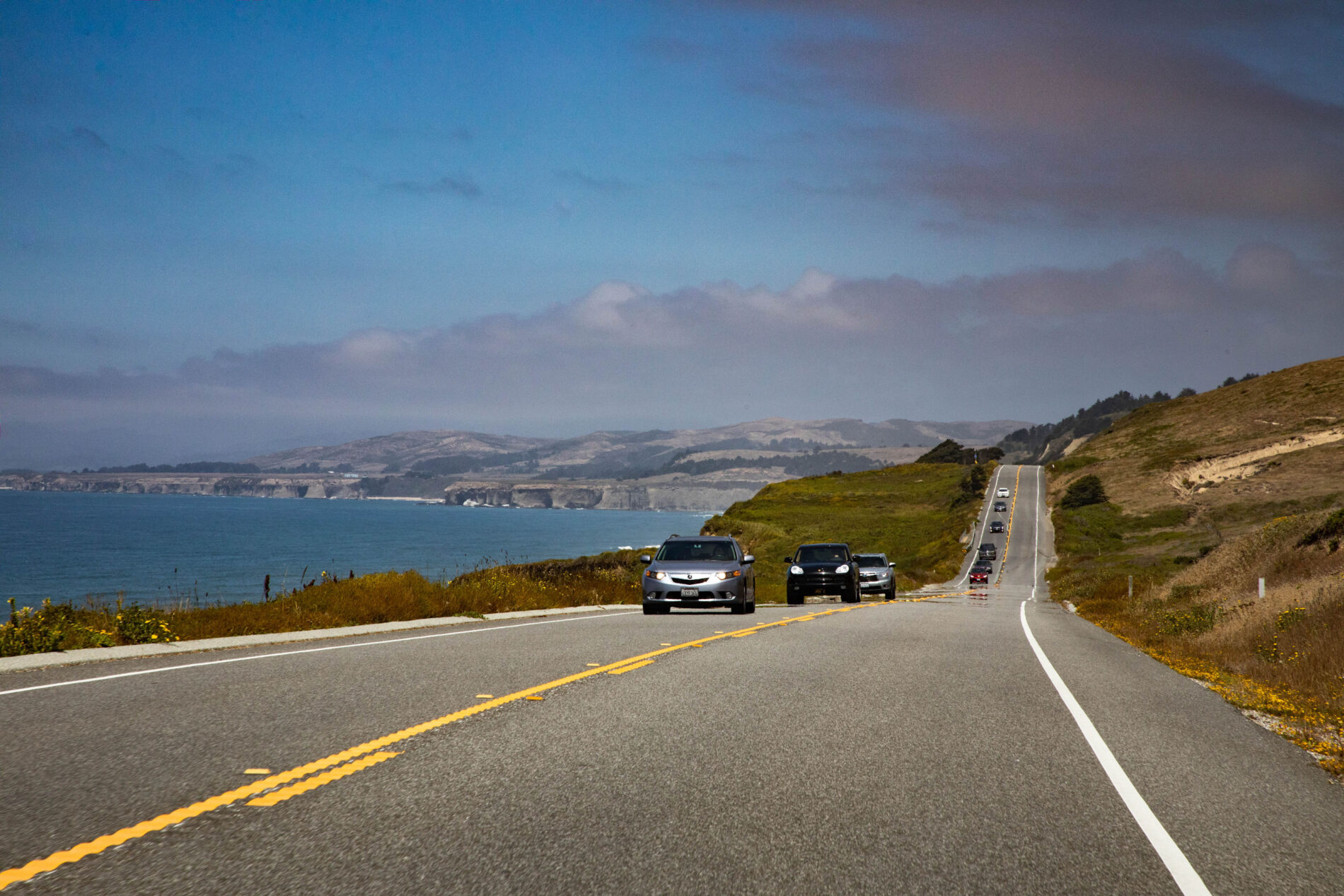 Beautiful scenery awaits you while driving the Pacific Coast Highway.
