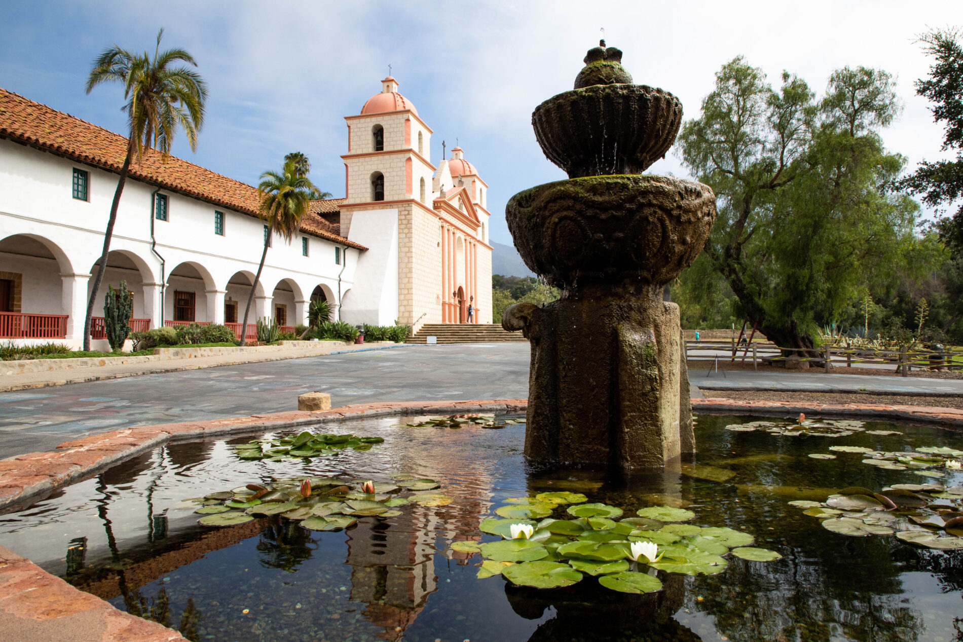 Santa Barbara mission is an easy stop along the PCH.