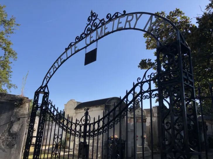 Visiting the old cemetaries, like Lafayette, lets you in on a little history of New Orleans.