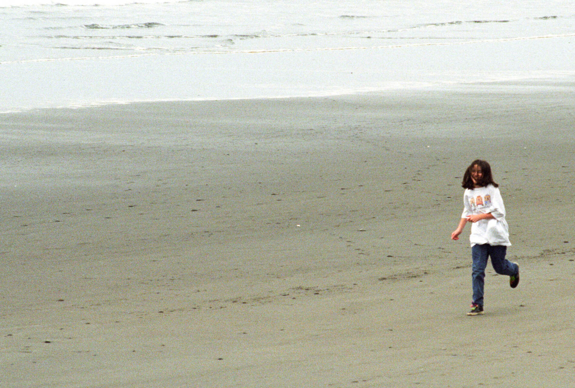 Playing on the beach in Olympic National Park.