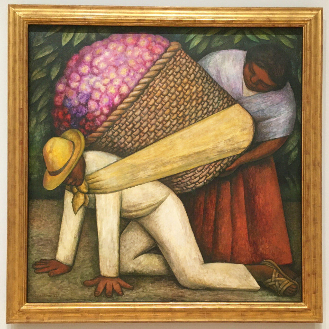 The Flower Carrier at SFMOMA by Mexican muralist Diego Rivera, 1935.