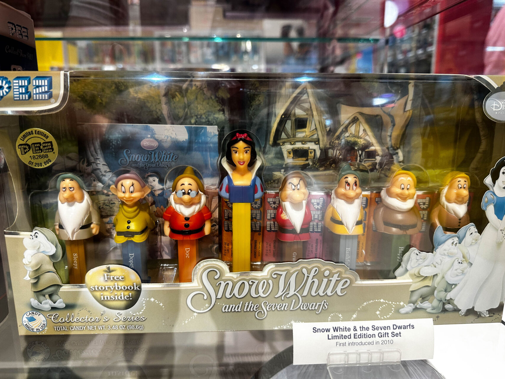 Snow White and the 7 Dwarves Pez dispensers.