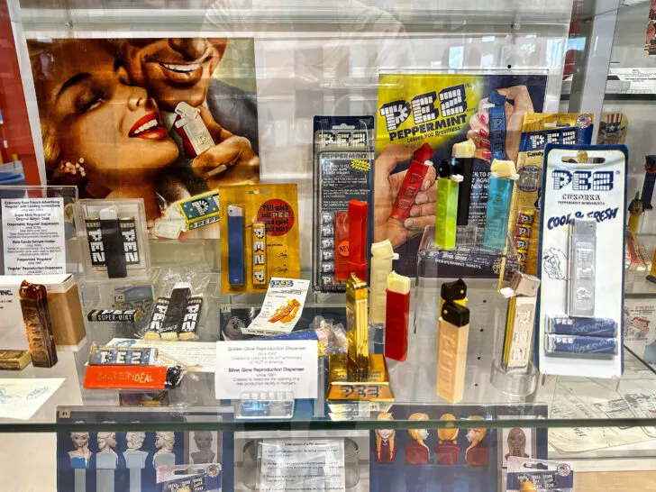 A Pez display is part of the Pez Museum in Orange, Connecticut.