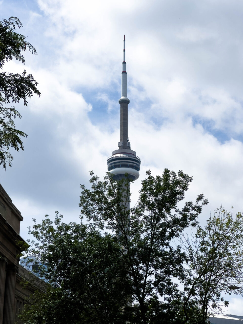 The view of the Toronto Tower, Ontario.